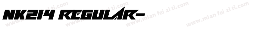 NK214 Regular字体转换